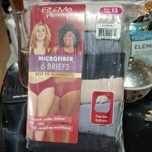 Microfiber 6-Pack Women's Briefs - Black, Gray, Cream